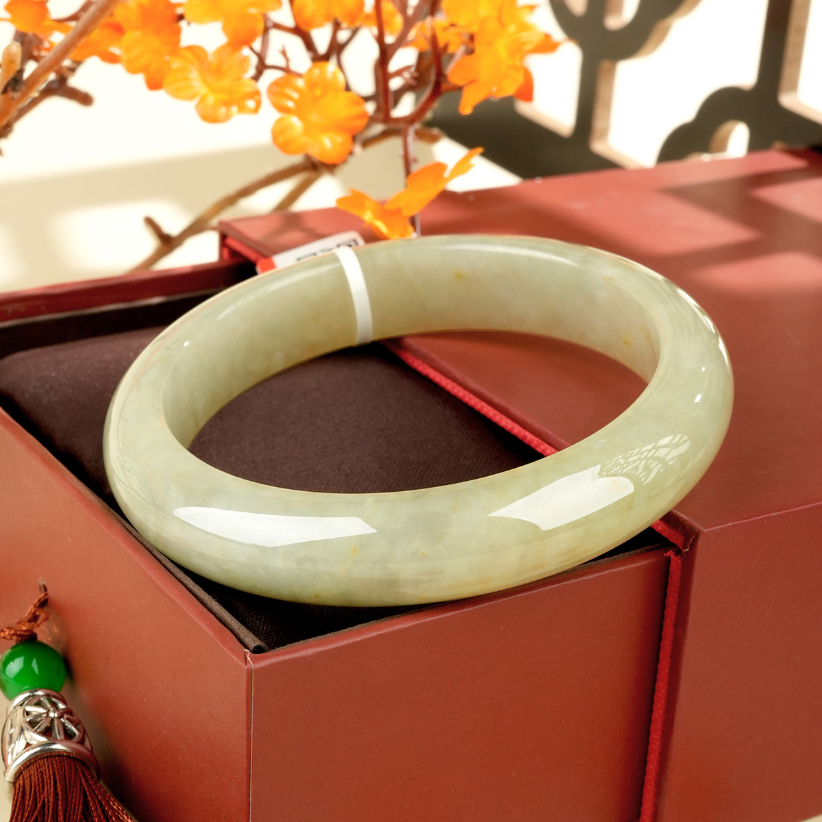 Green Jadeite Bangle - LQ02038 - image 3