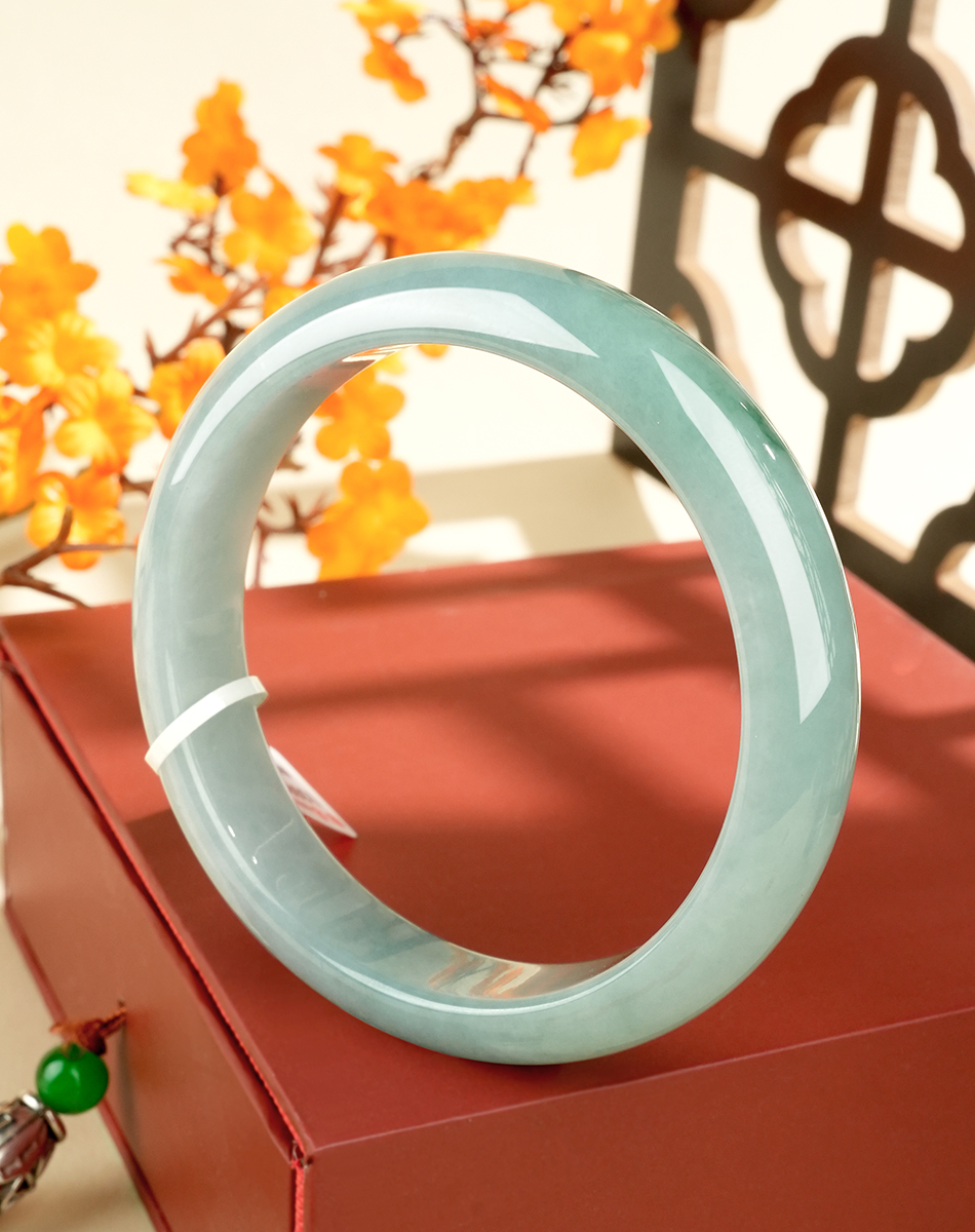 Green Jadeite Bangle - LS000005 - image 6