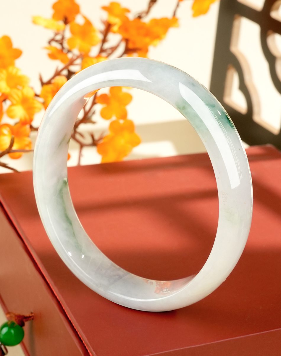 Green Jadeite Bangle - LS000007 - image 6