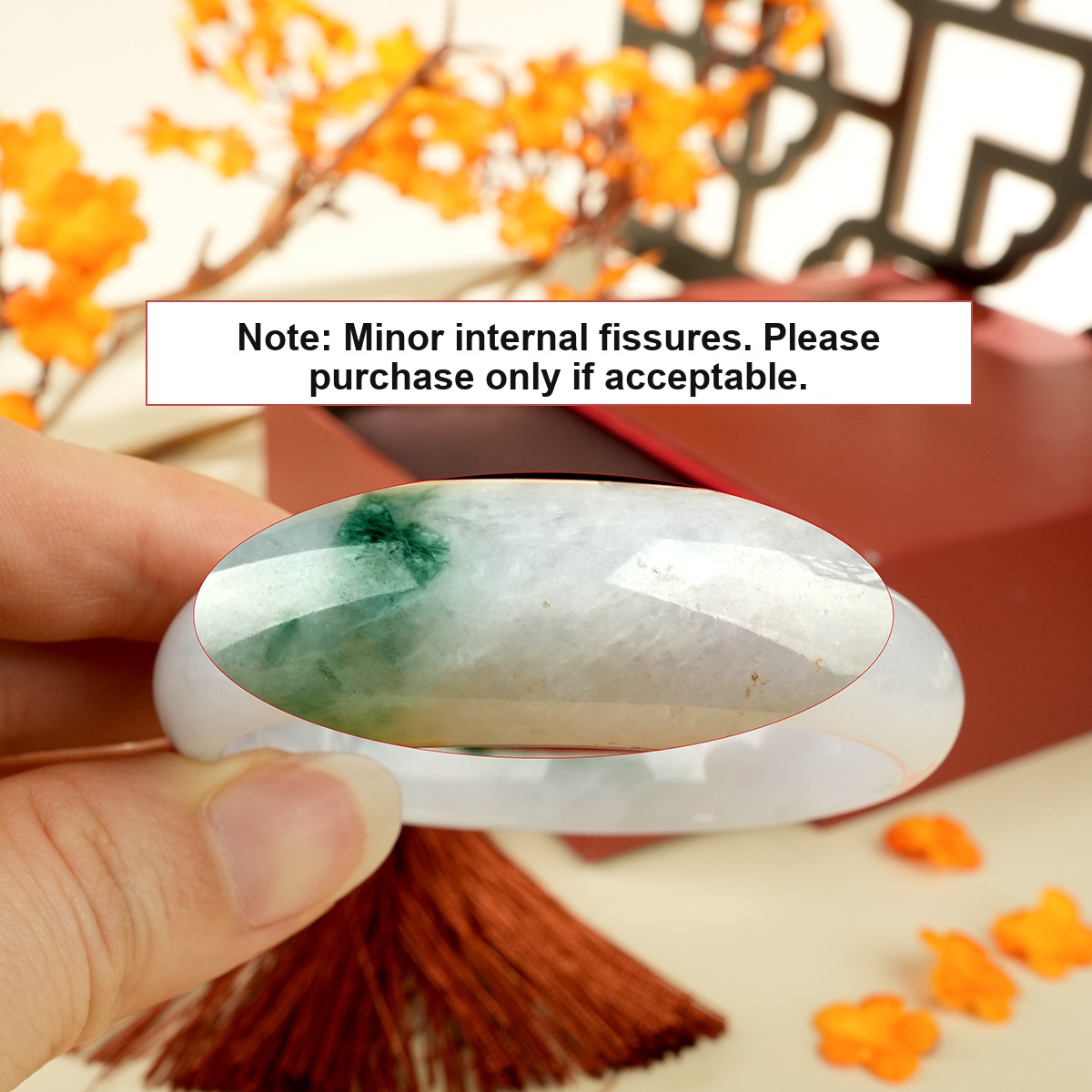 Green Jadeite Bangle - LS000007 - additional detail image 1