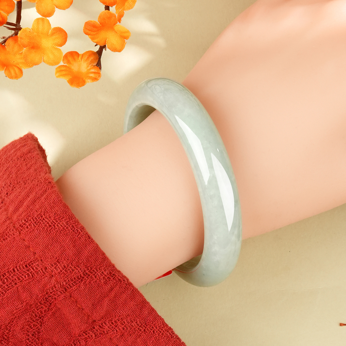 Green Jadeite Bangle - LS00002 - image 3