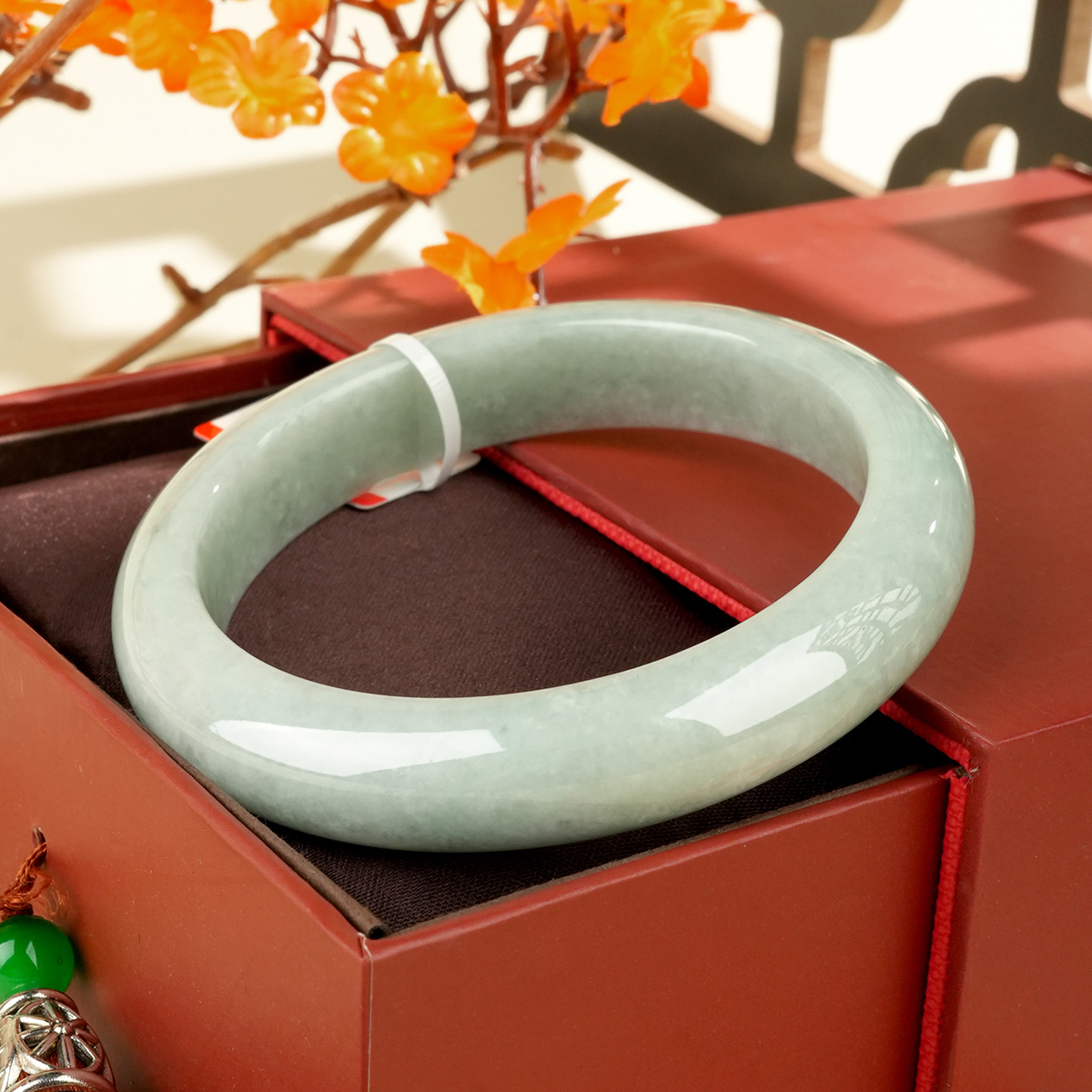 Green Jadeite Bangle - LS00002 - image 4