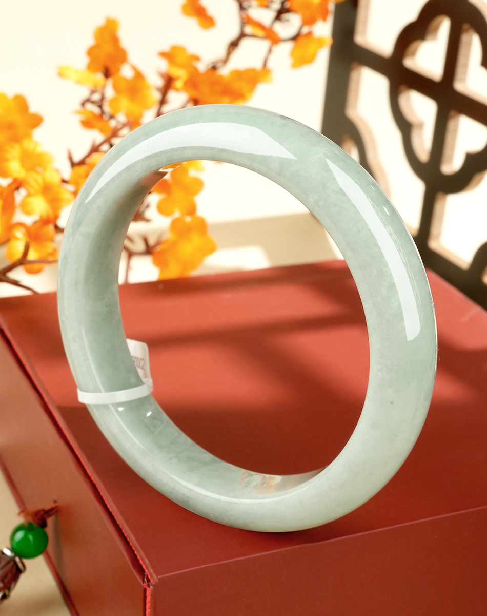 Green Jadeite Bangle - LS00002 - image 6