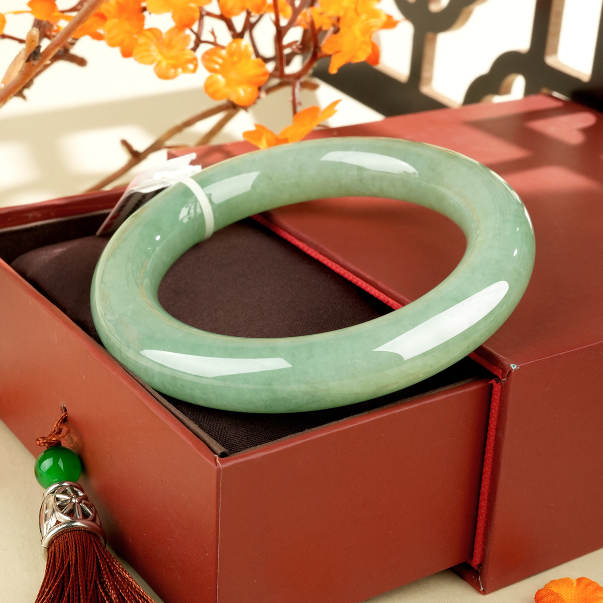 Green Jadeite Bangle - LS00004 - image 4