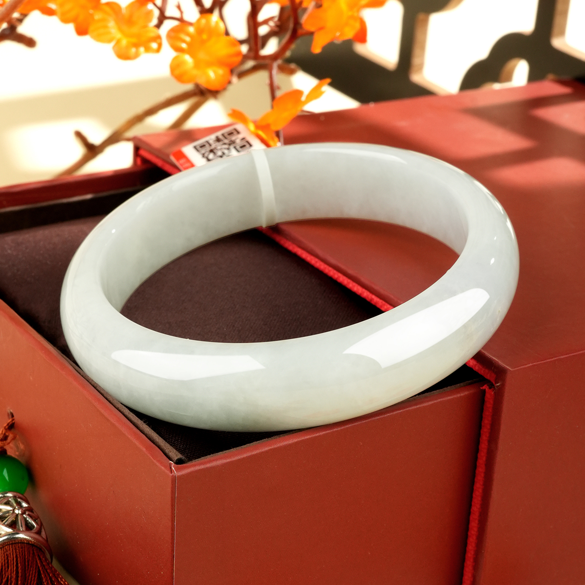 Green Jadeite Bangle - LS00005 - image 4