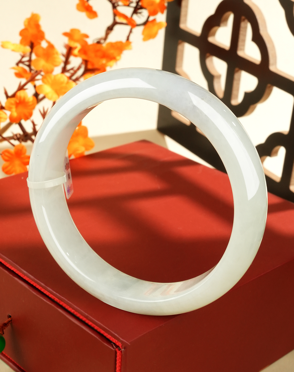 Green Jadeite Bangle - LS00005 - image 6