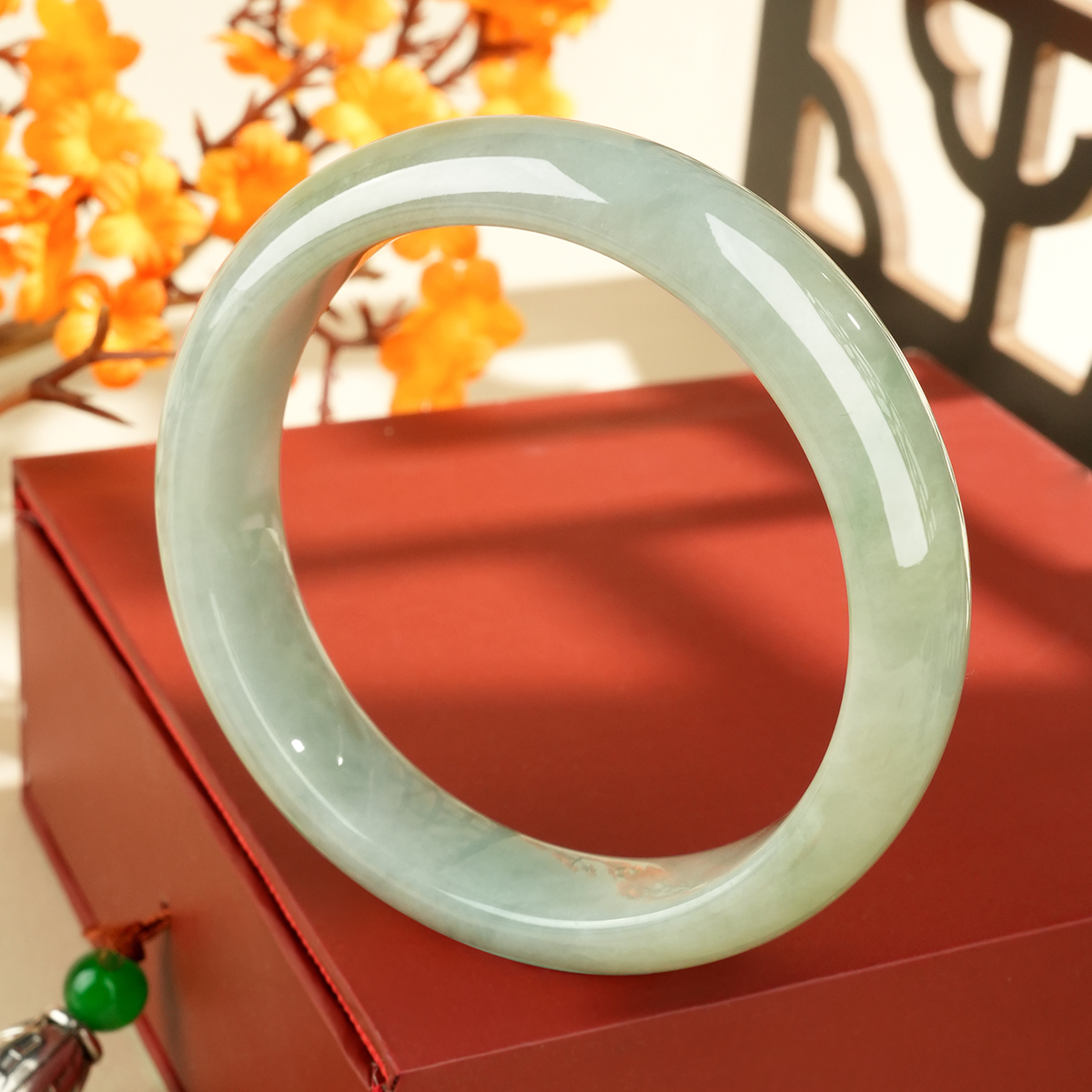 Green Jadeite Bangle - LS00007 - image 2