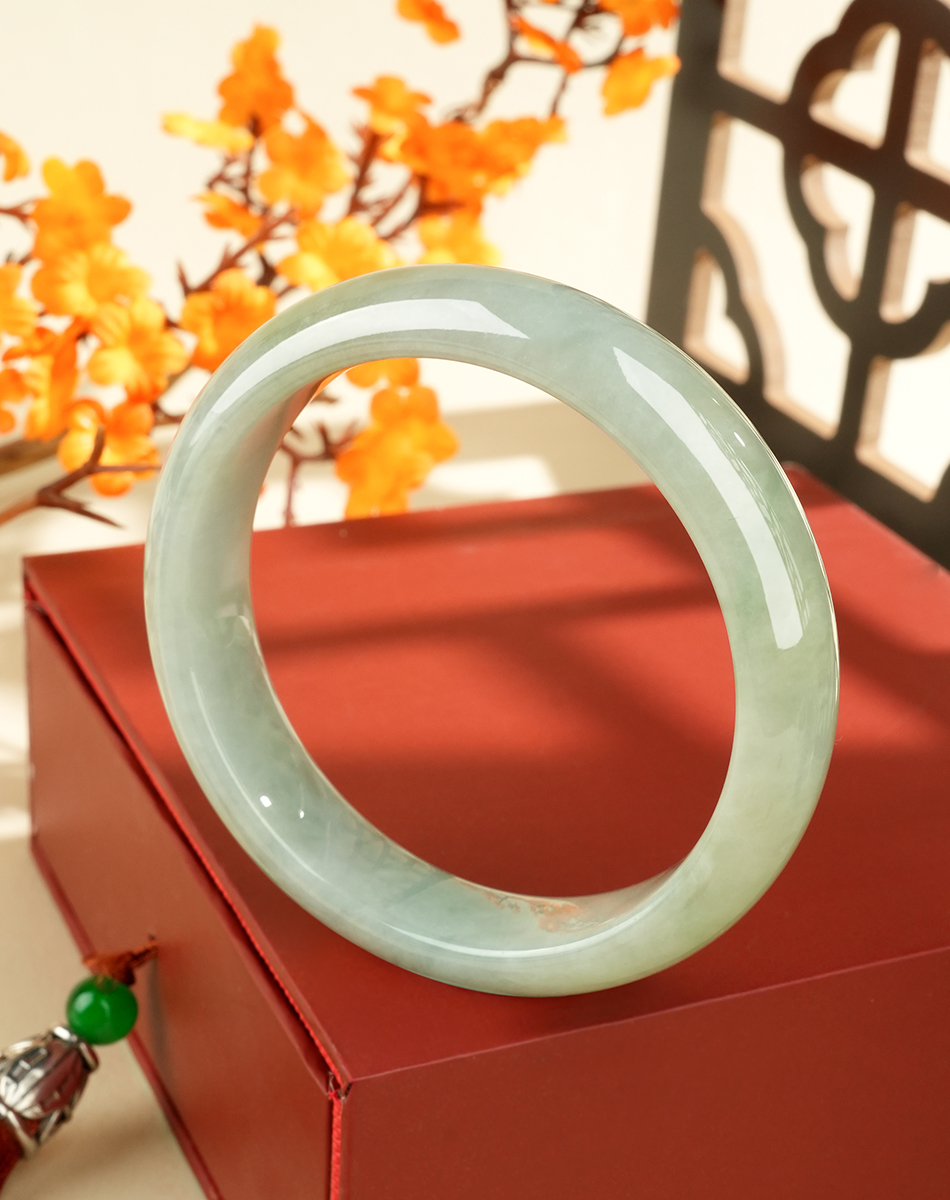 Green Jadeite Bangle - LS00007 - image 6