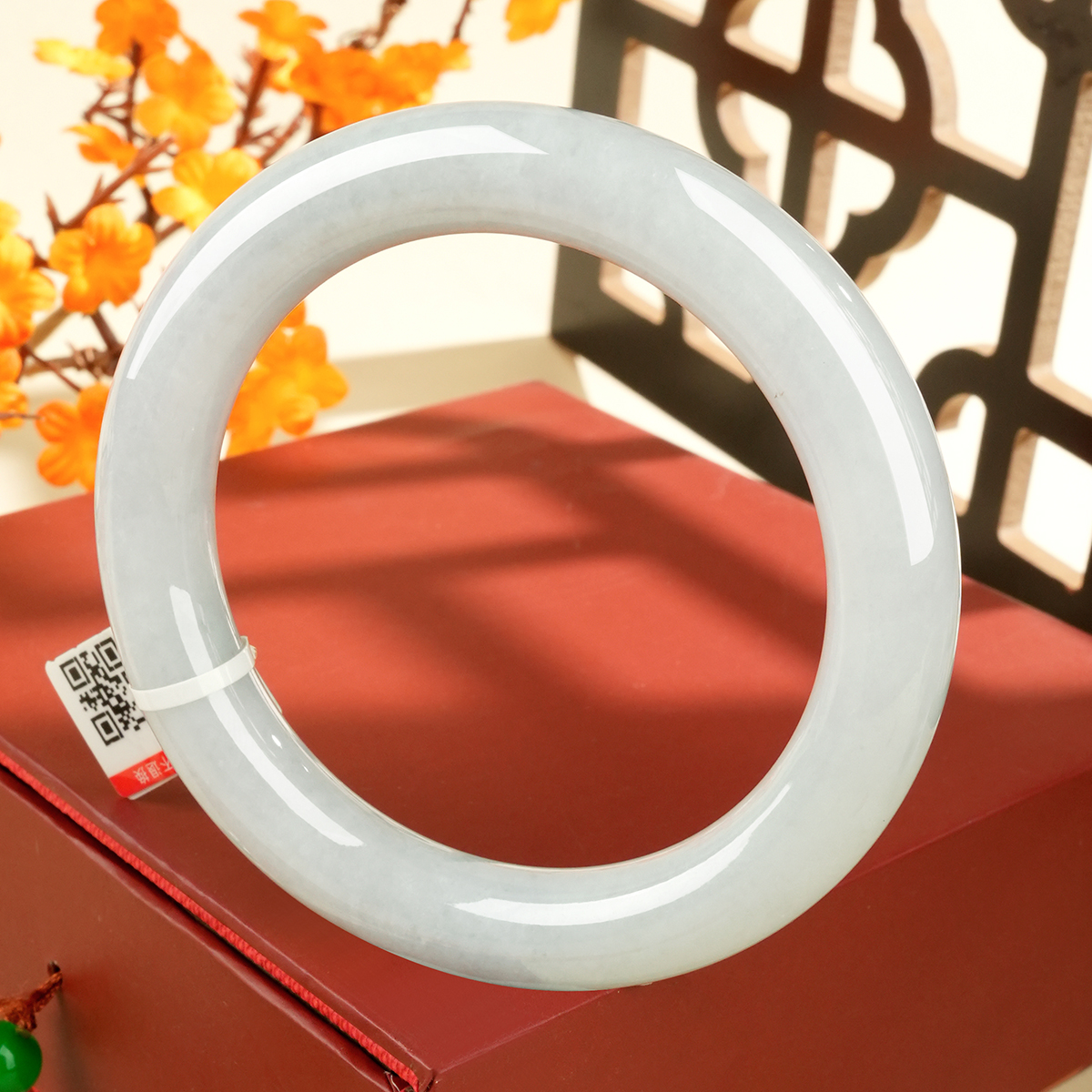 Green Jadeite Bangle - LS00008 - image 2