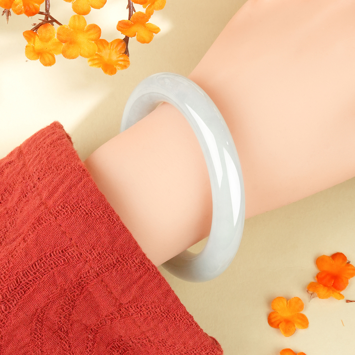 Green Jadeite Bangle - LS00008 - image 3