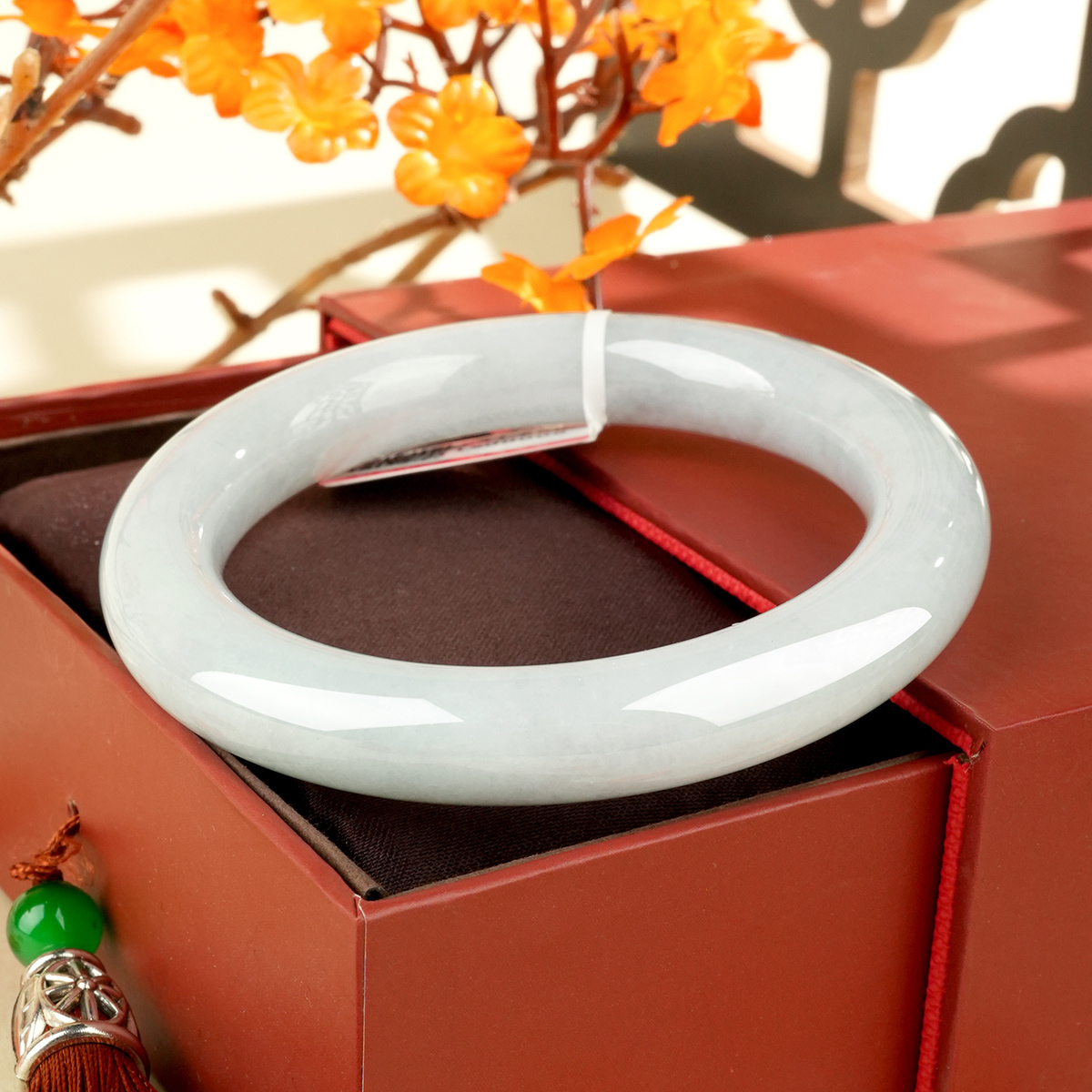Green Jadeite Bangle - LS00008 - image 4