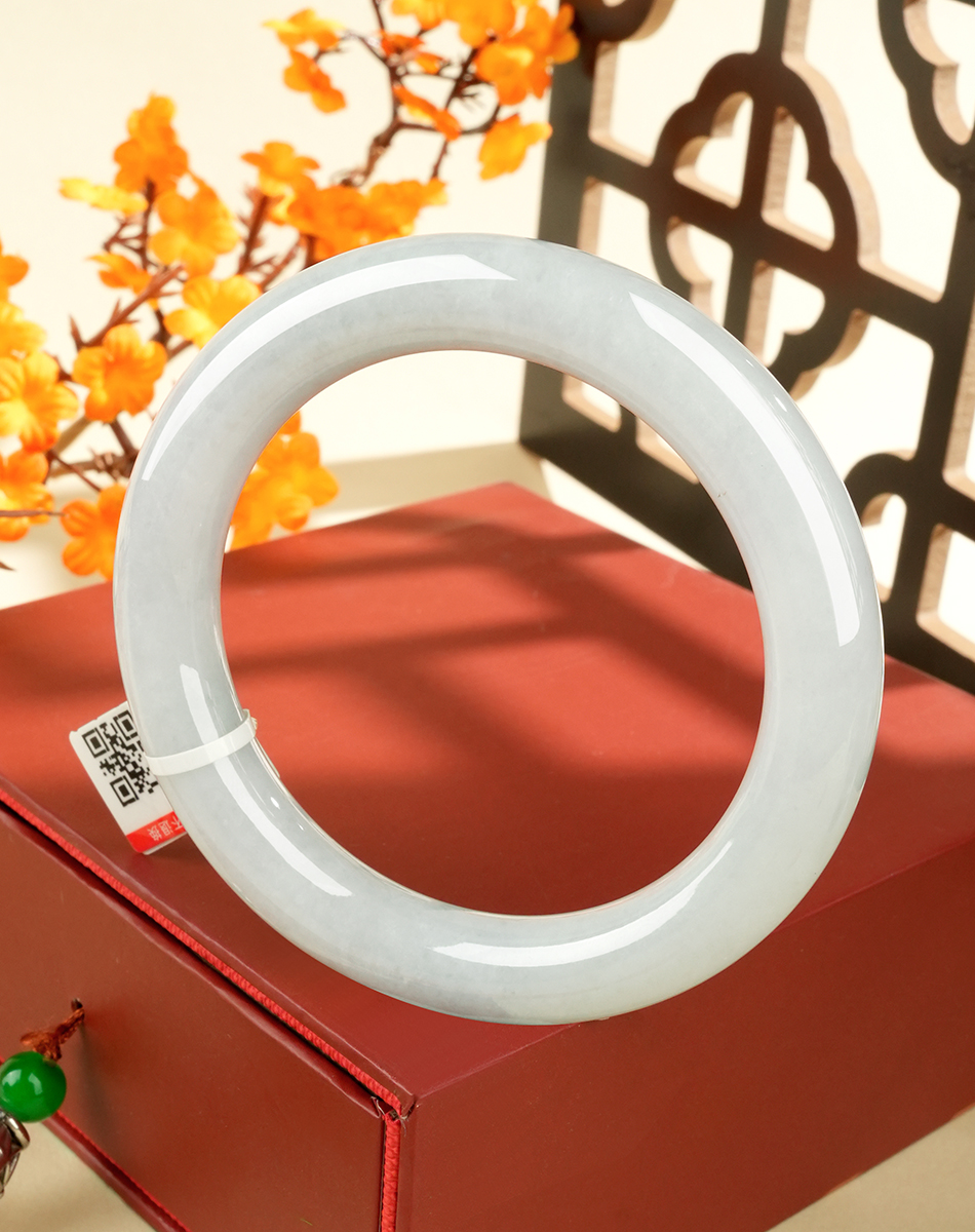 Green Jadeite Bangle - LS00008 - image 6