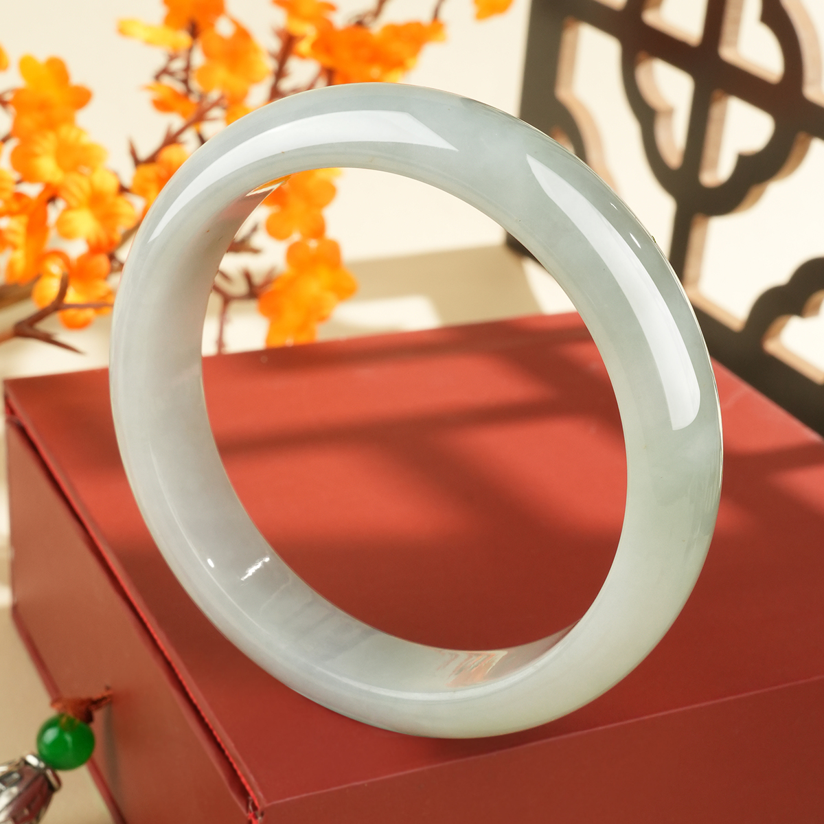 Green Jadeite Bangle - LS00009 - image 2