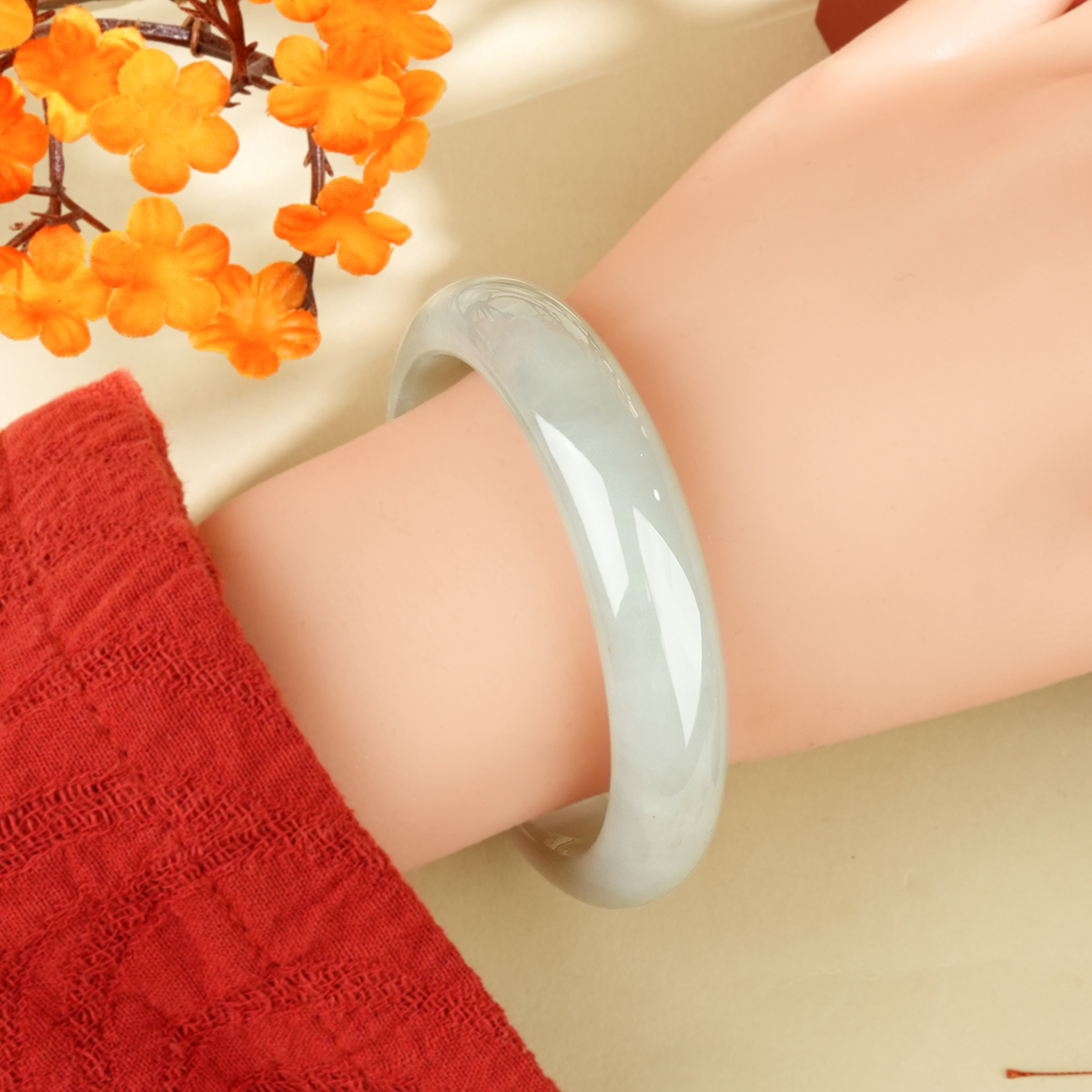Green Jadeite Bangle - LS00009 - image 3