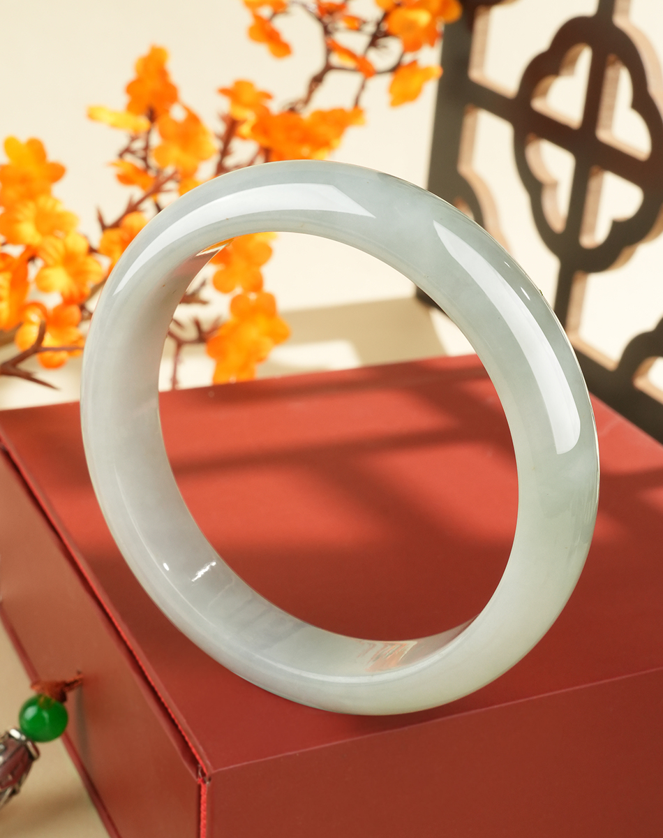 Green Jadeite Bangle - LS00009 - image 6