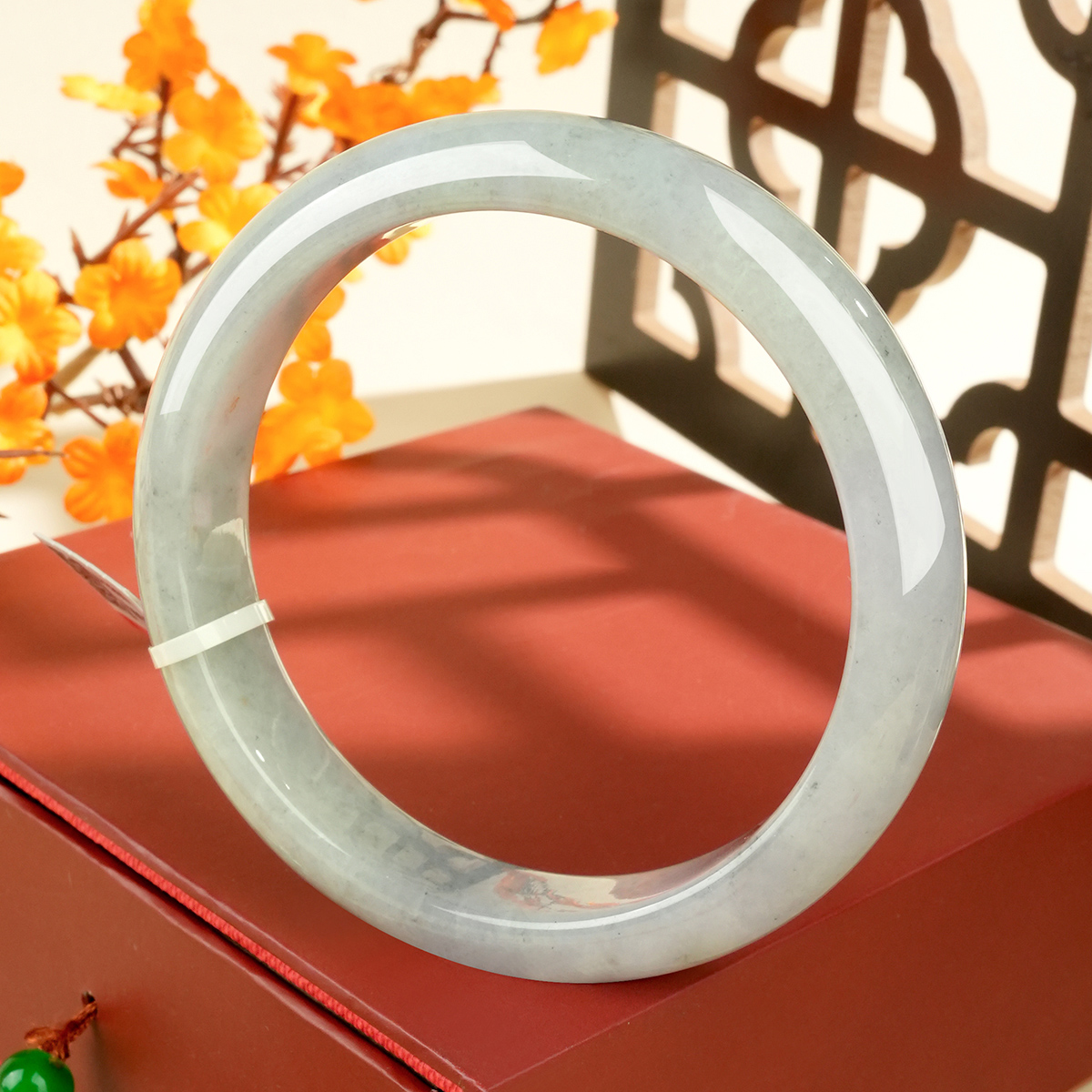 Green Jadeite Bangle - LS00017 - image 2