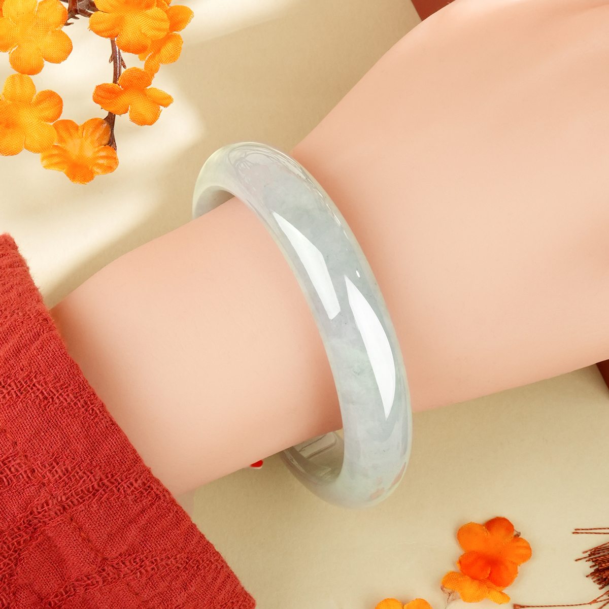 Green Jadeite Bangle - LS00017 - image 3