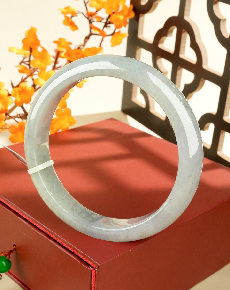 Green Jadeite Bangle - LS00017 - image 6
