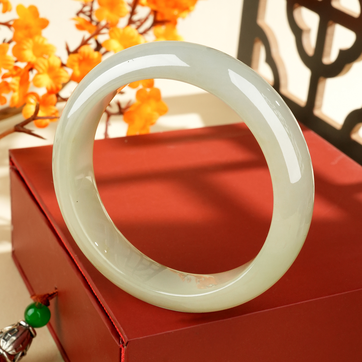 Green Jadeite Bangle - LS00018 - image 2