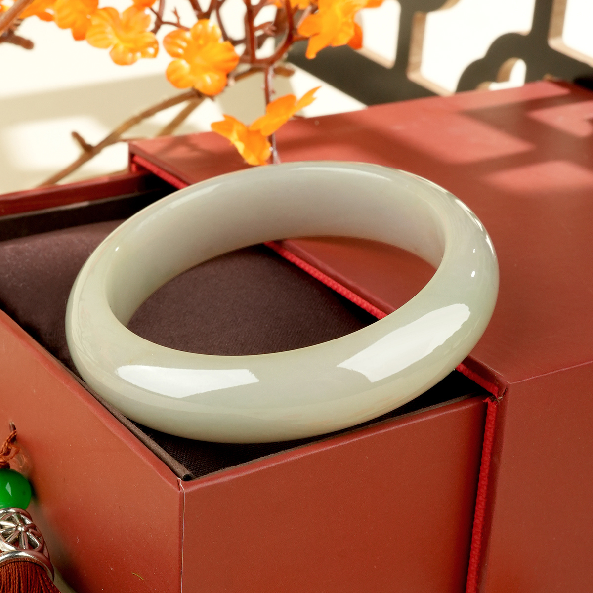 Green Jadeite Bangle - LS00018 - image 3