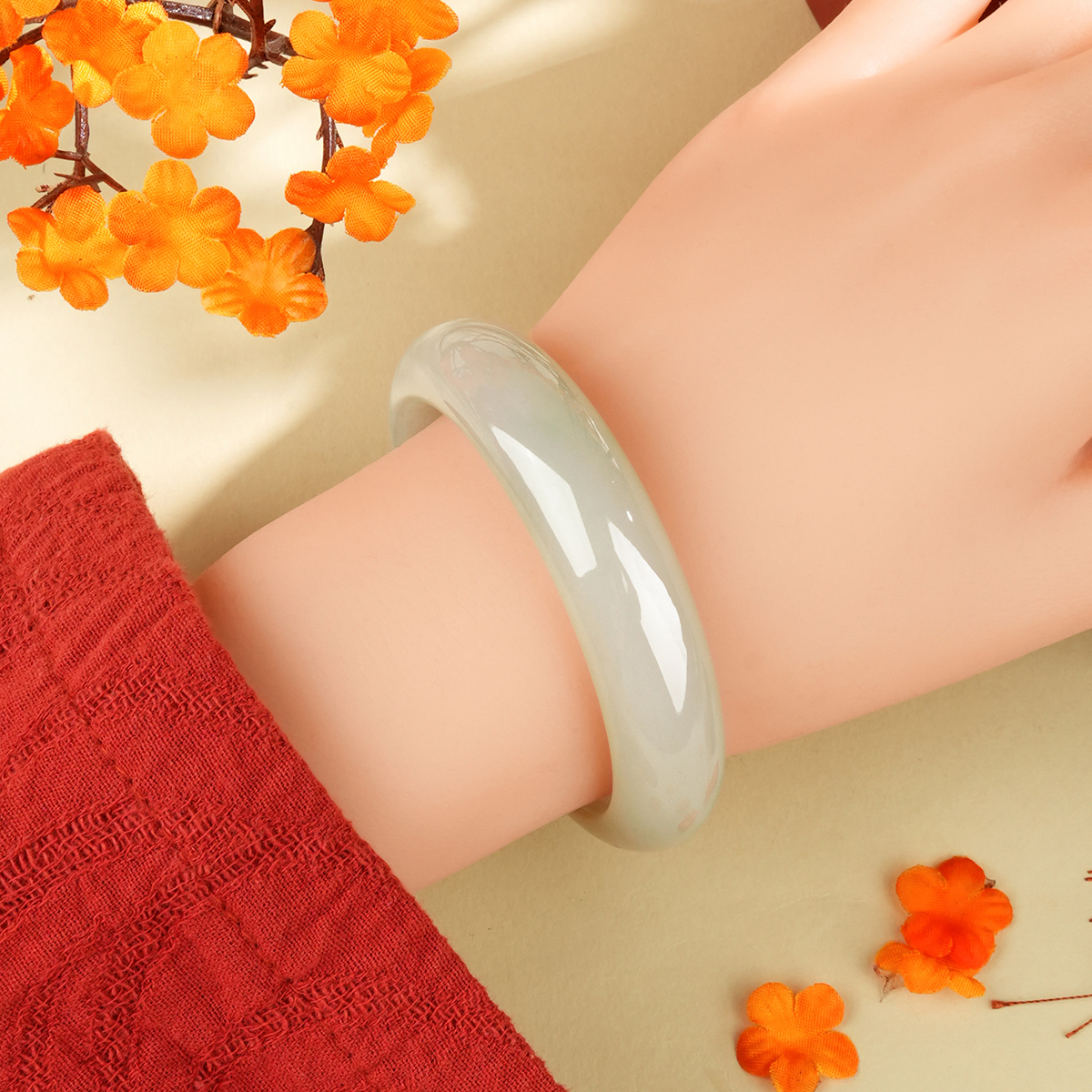 Green Jadeite Bangle - LS00018 - image 4