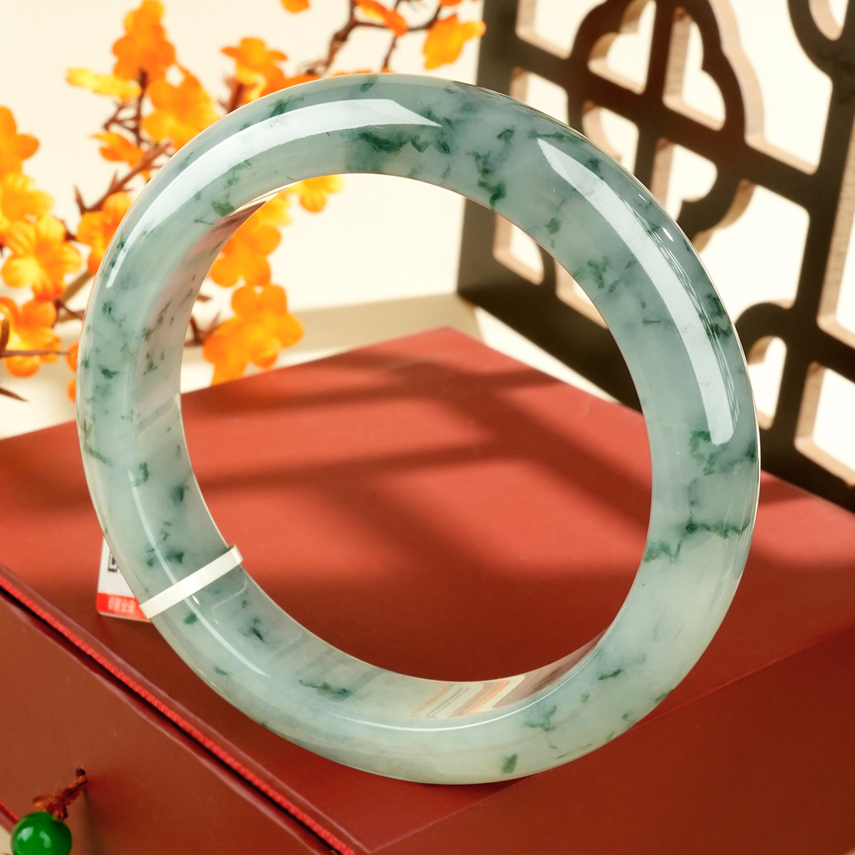Green Jadeite Bangle - LS00019 - image 2