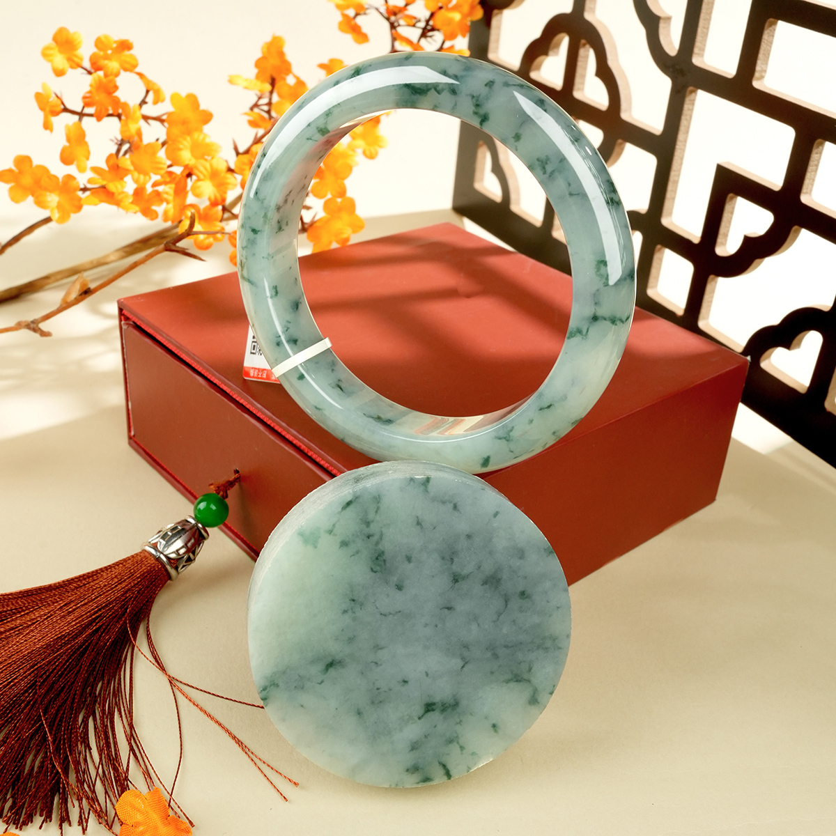 Green Jadeite Bangle - LS00019 - image 4
