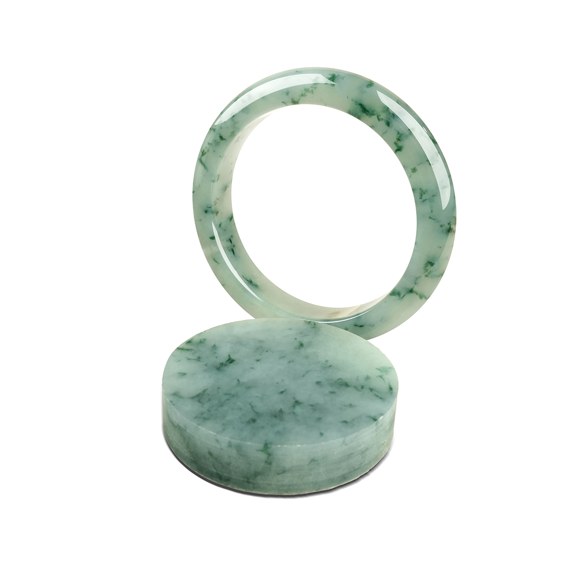 Green Jadeite Bangle - LS00019 - additional detail image 2