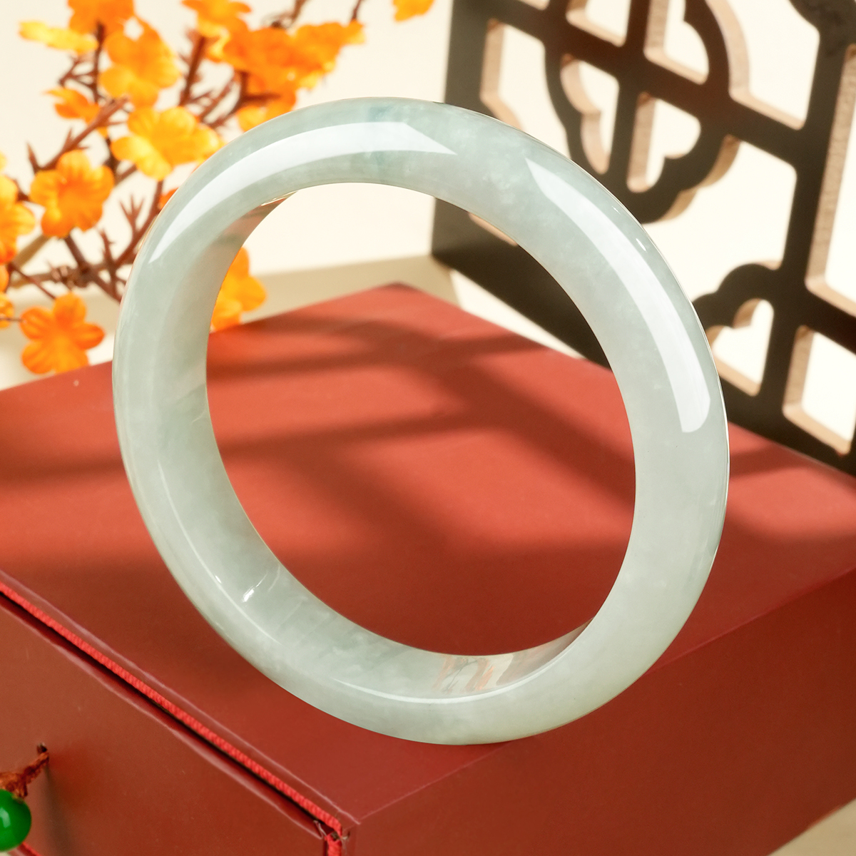 Green Jadeite Bangle - SZ007 - image 2
