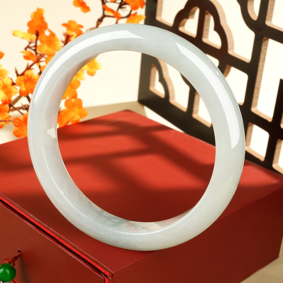 Green Jadeite Bangle - SZ0209 - image 2