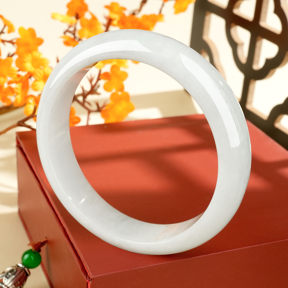 Green Jadeite Bangle - WSZ0039 - image 2