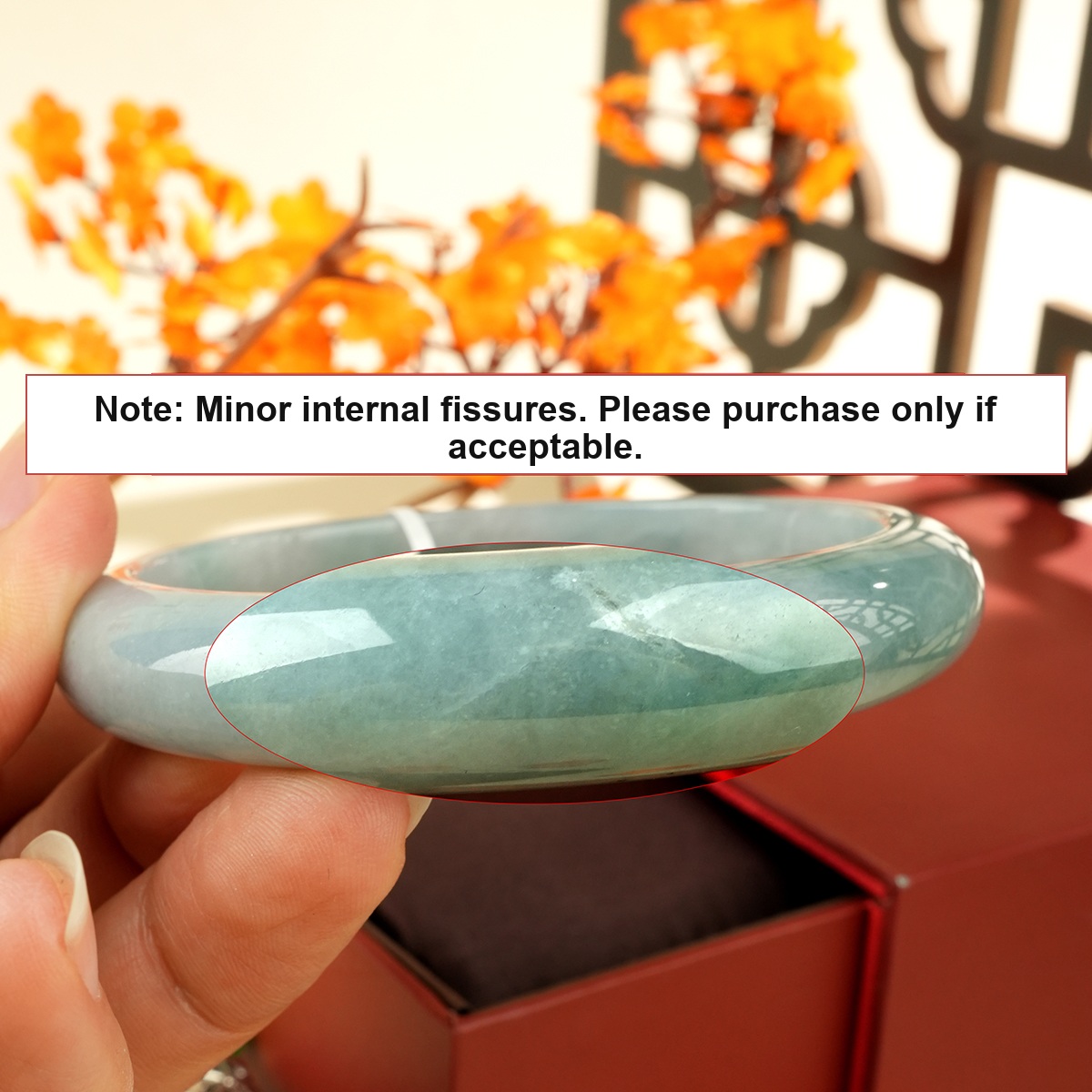 Green Jadeite Bangle - WSZ0272 - additional detail image 2