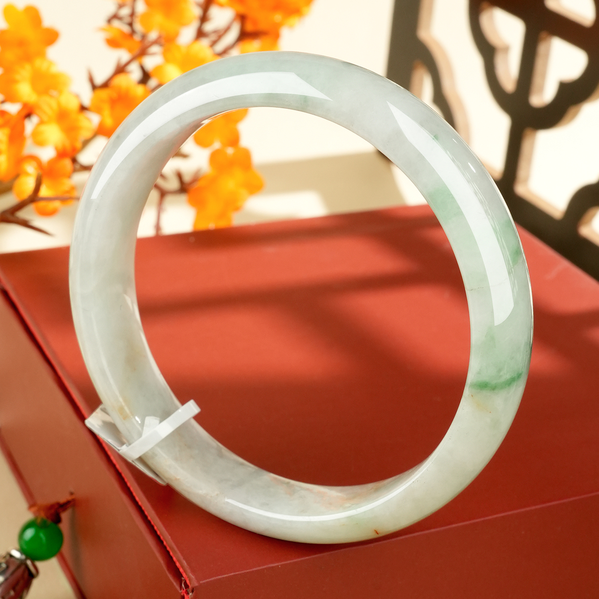 Green Jadeite Bangle - WSZ0318 - image 2