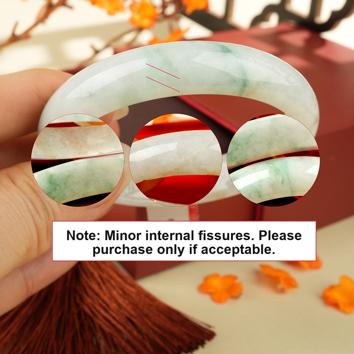 Green Jadeite Bangle - WSZ0318 - additional detail image 1