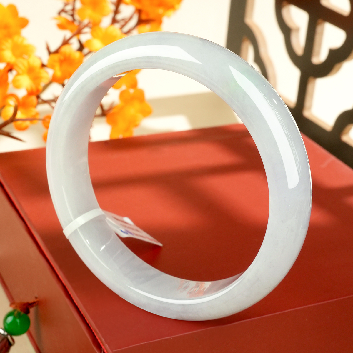 Green Jadeite Bangle - WSZ0323 - image 2