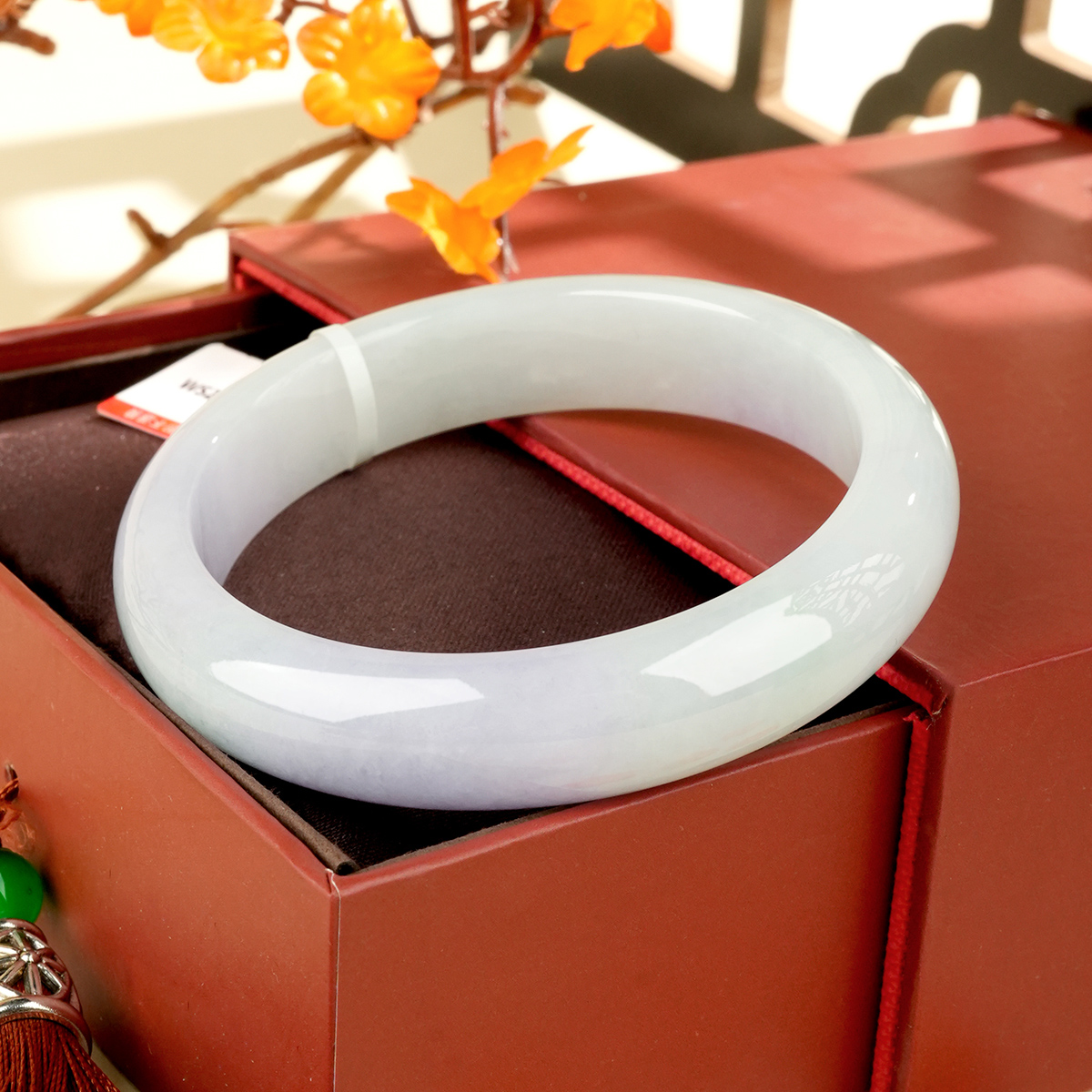 Green Jadeite Bangle - WSZ0323 - image 3