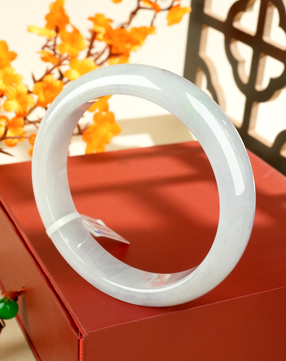 Green Jadeite Bangle - WSZ0323 - image 6