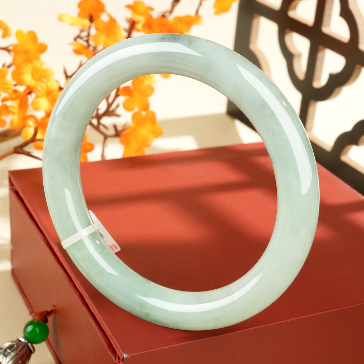 Green Jadeite Bangle - WSZ0326 - image 2