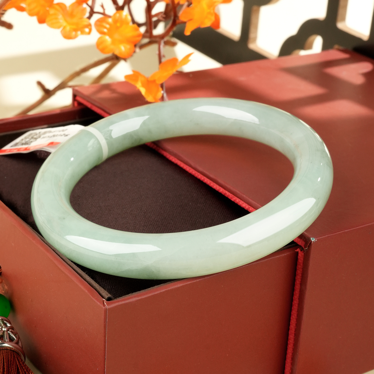 Green Jadeite Bangle - WSZ0326 - image 3