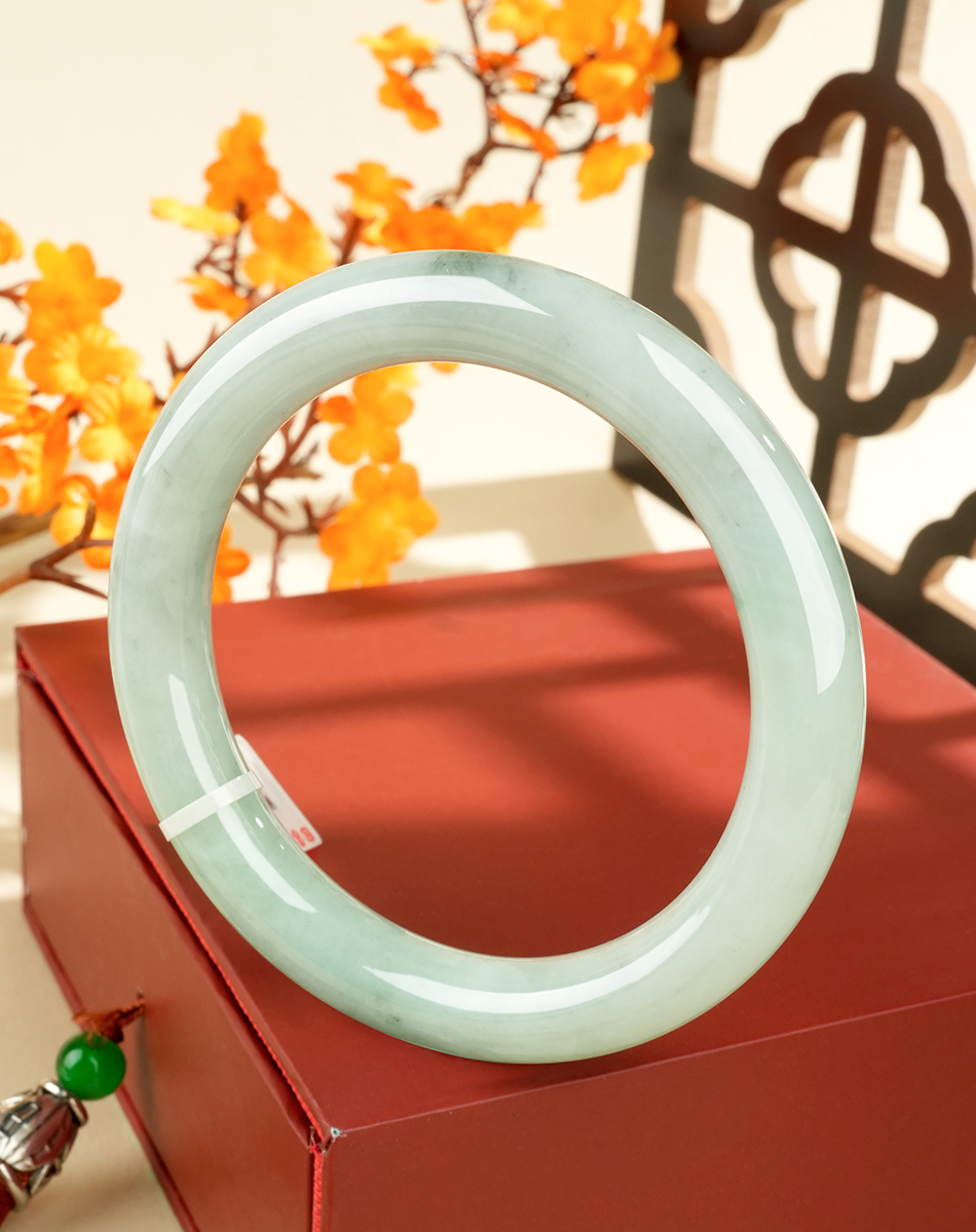 Green Jadeite Bangle - WSZ0326 - image 6