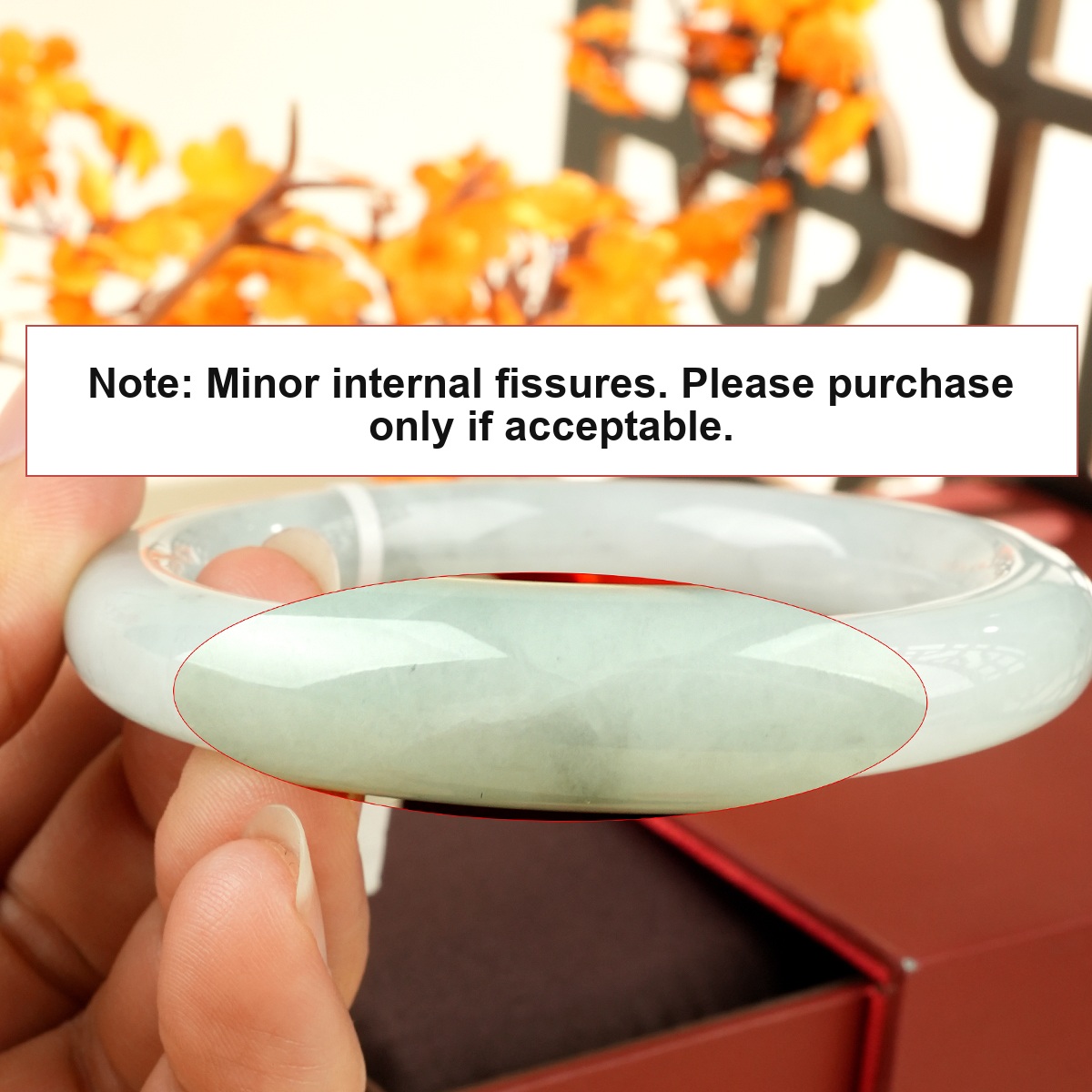 Green Jadeite Bangle - WSZ0326 - additional detail image 1