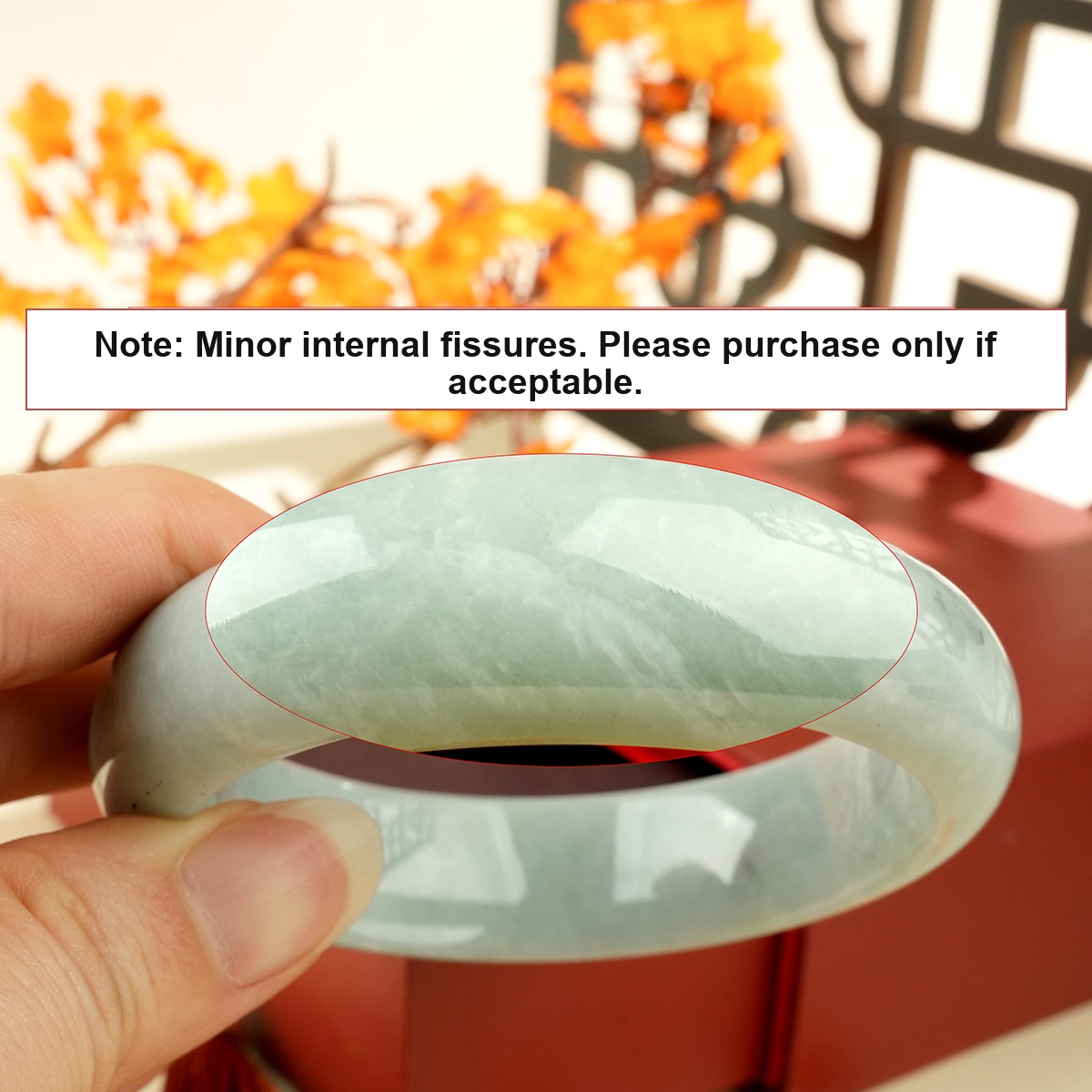 Green Jadeite Bangle - WSZ0347 - additional detail image 2
