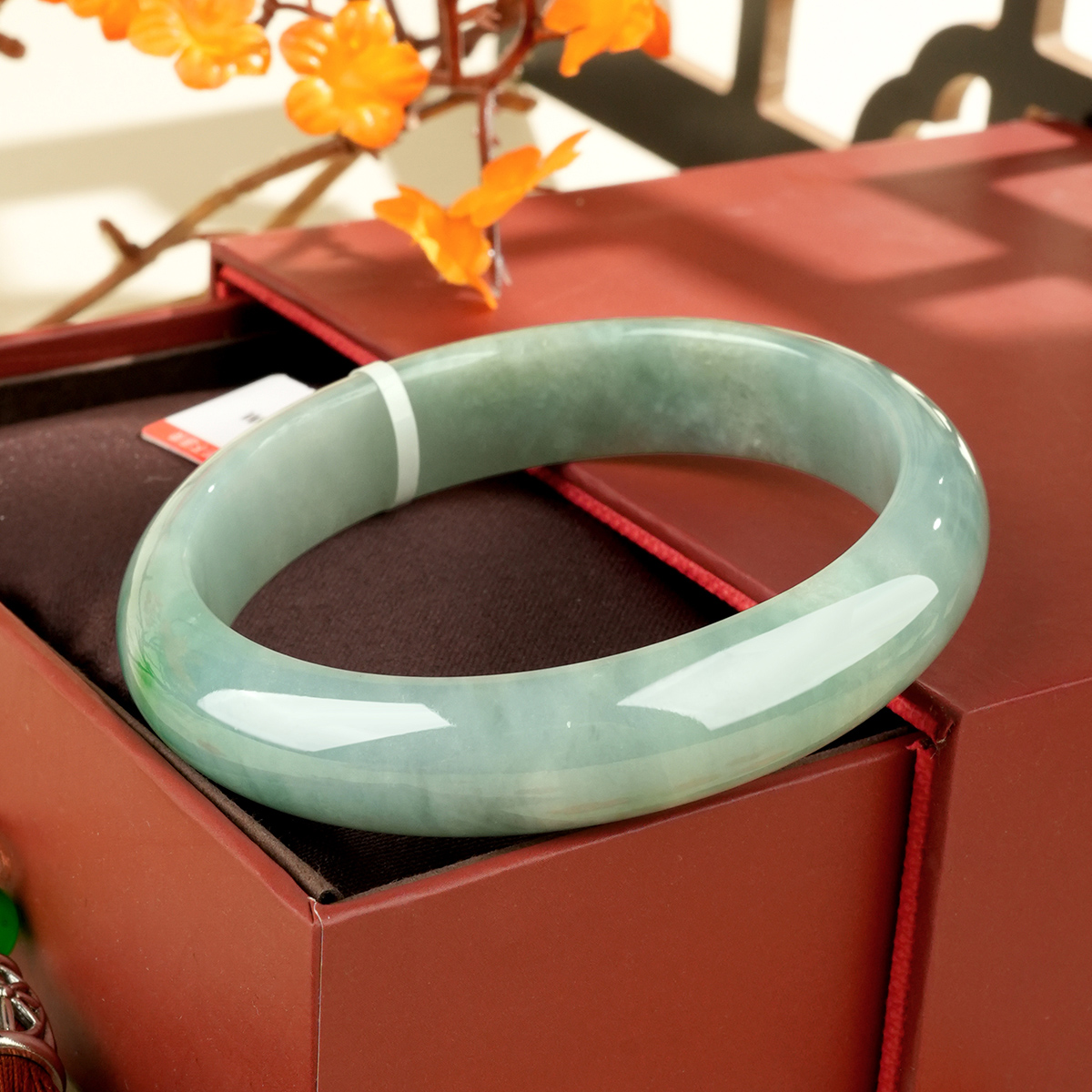 Green Jadeite Bangle - WSZ0543 - image 4